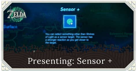 tears of the kingdom test sensor|zelda tears of the kingdom sensor.